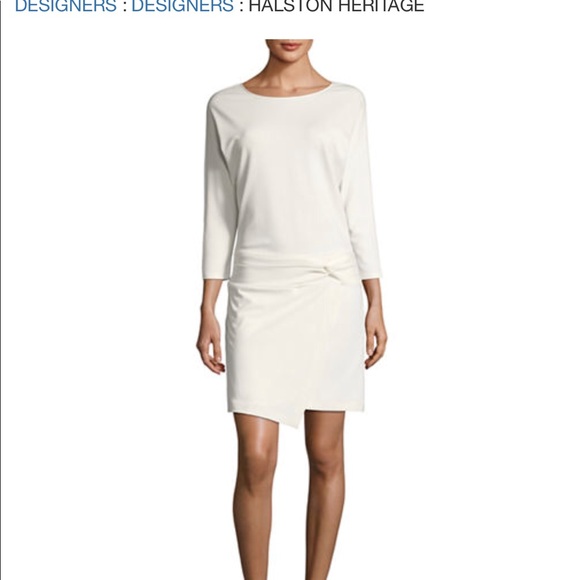 Halston Heritage white tie feature dress - Picture 1 of 3